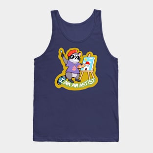 Raccon Artist Tank Top